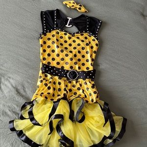 Dance costume yellow/black, great for Jazz or Theater